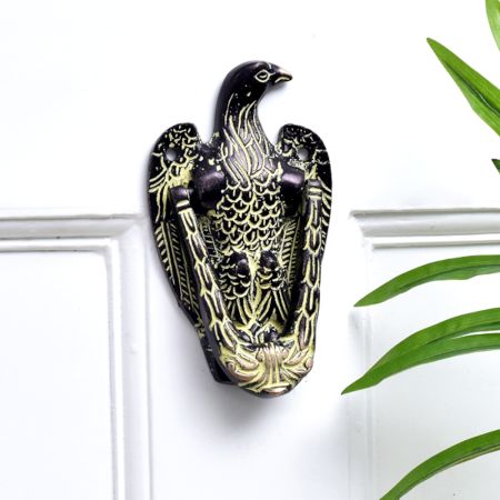 Brass Eagle Door Knocker with Patina Finish